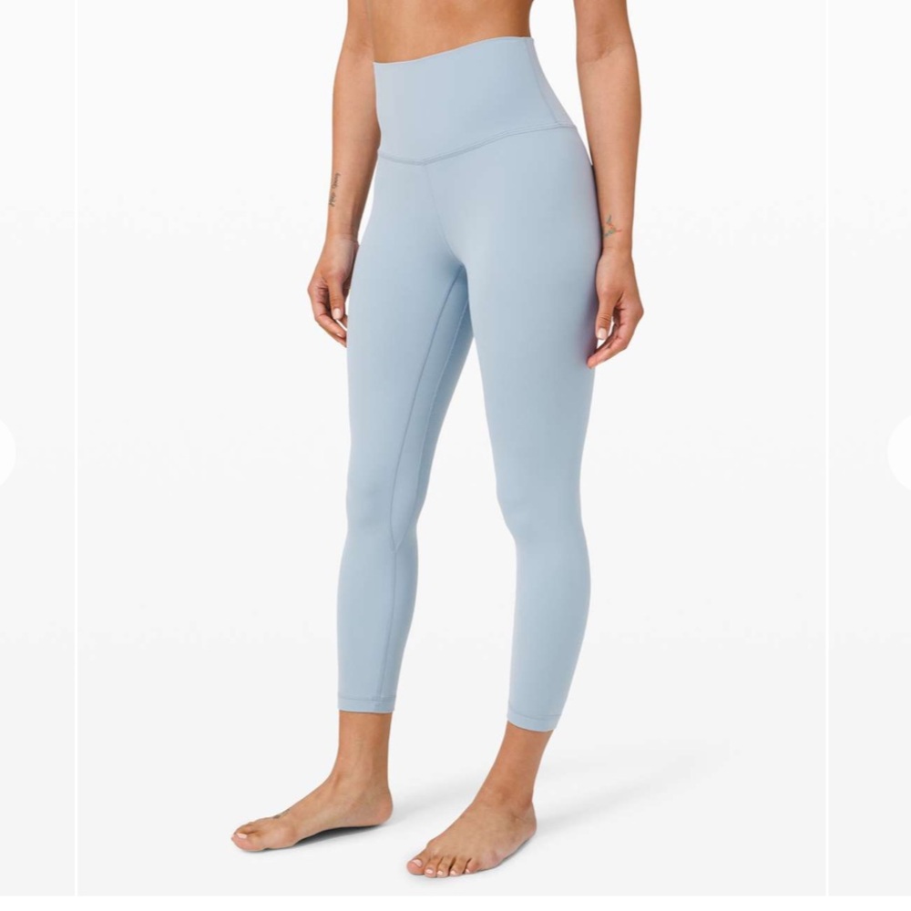 Lululemon gray blue align Legging 23” capri crop size 8